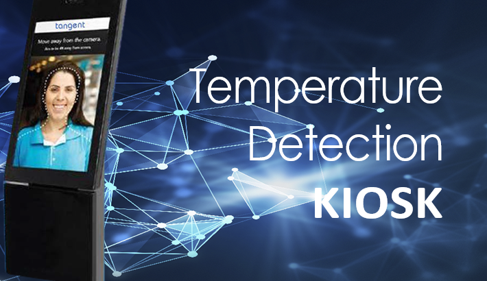AI temperature detection kiosk For Elevated Skin Temperature Detection
